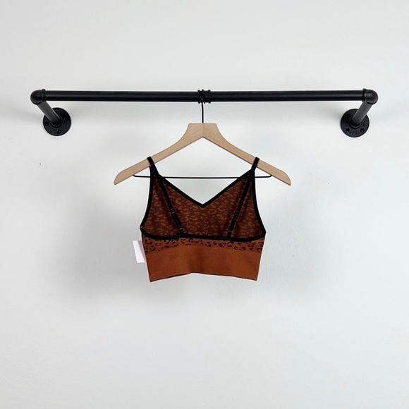 NWT Loft Daydream Seamless Leopard Print Bralette Brown/Black - Picture 6 of 6